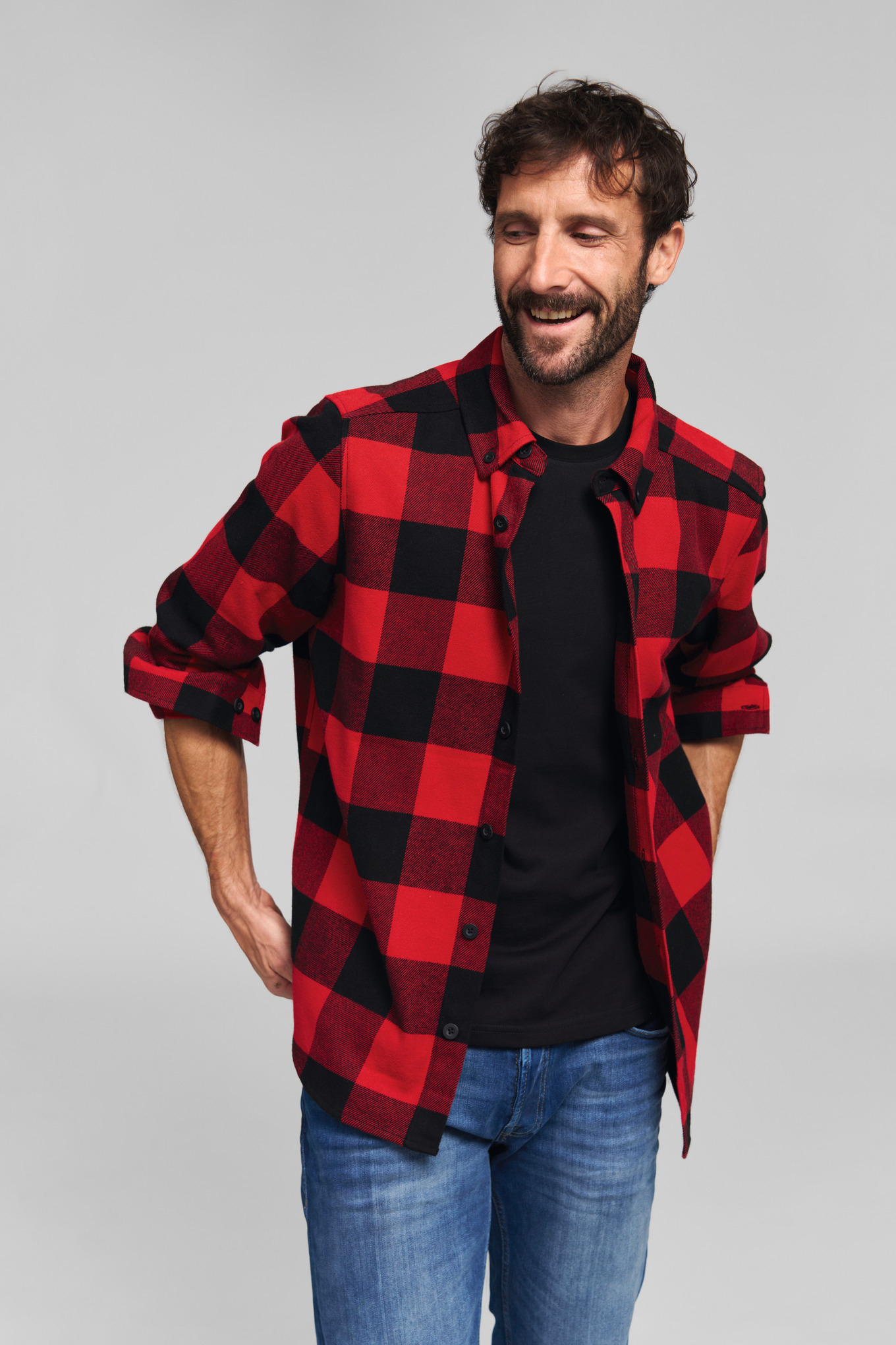 Hemd PLAID RED BLACK Unisex