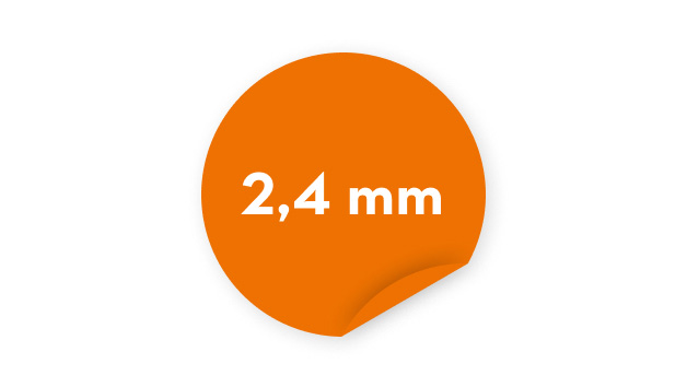 Pictogram maaidraad oranje