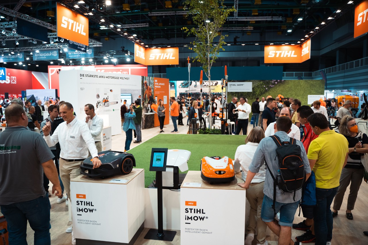 Stand van STIHL op een vakbeurs