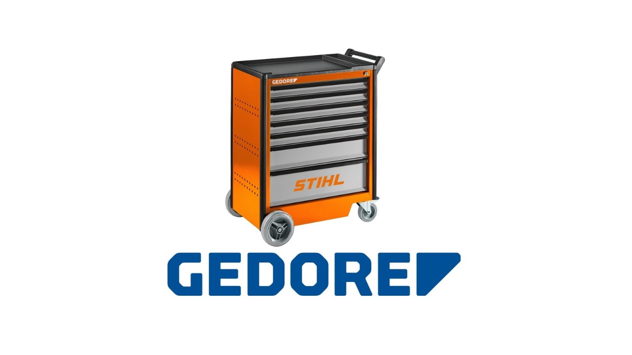 GEODORE merklogo boven een GEODORE merkapparaat