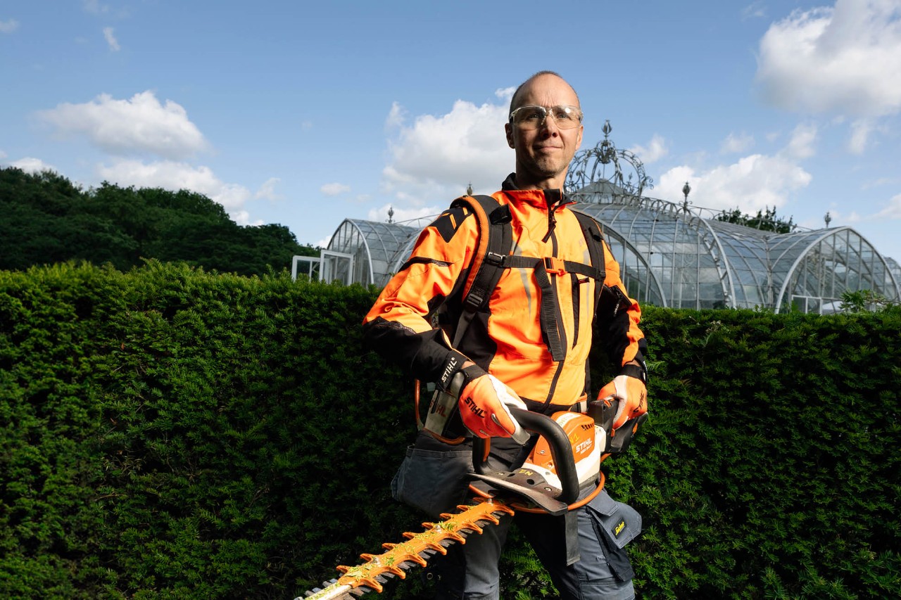 Onderhoud in Plantentuin Meise