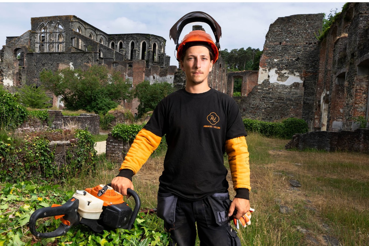 Jérome, tuinman bij de Abdij van Villers